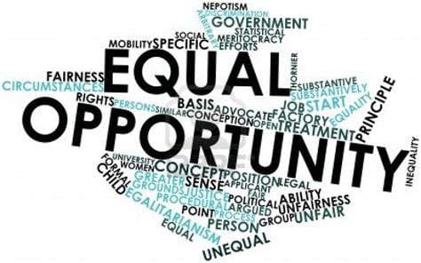 equal opportunities graphic